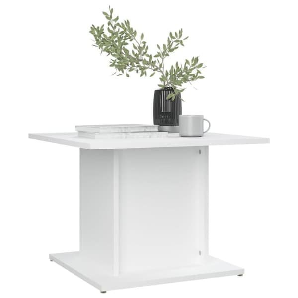 vidaXL sofabord 55,5x55,5x40 cm spånplade hvid