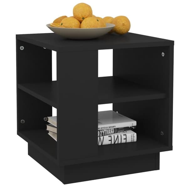 vidaXL sofabord 40x40x43 cm konstrueret træ sort