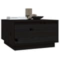 Miniatyrbillede 4 af 11: vidaXL sofabord 55x56x32 cm massivt fyrretræ sort