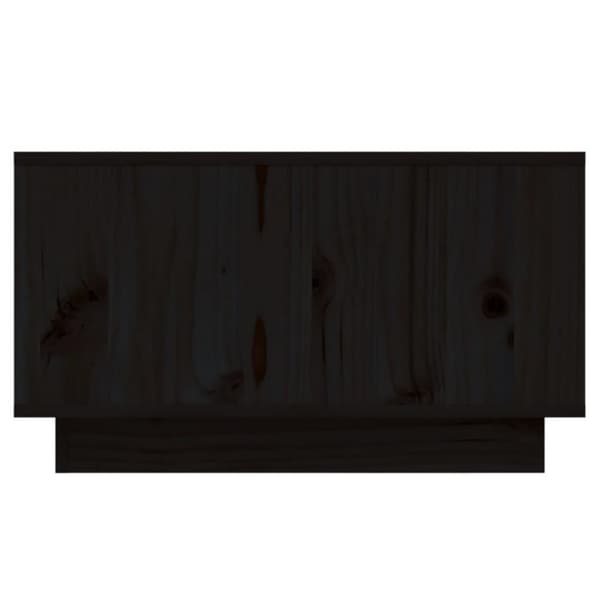 vidaXL sofabord 55x56x32 cm massivt fyrretræ sort