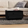 Miniatyrbillede 10 af 11: vidaXL sofabord 55x56x32 cm massivt fyrretræ sort