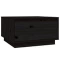 Miniatyrbillede 1 af 11: vidaXL sofabord 55x56x32 cm massivt fyrretræ sort