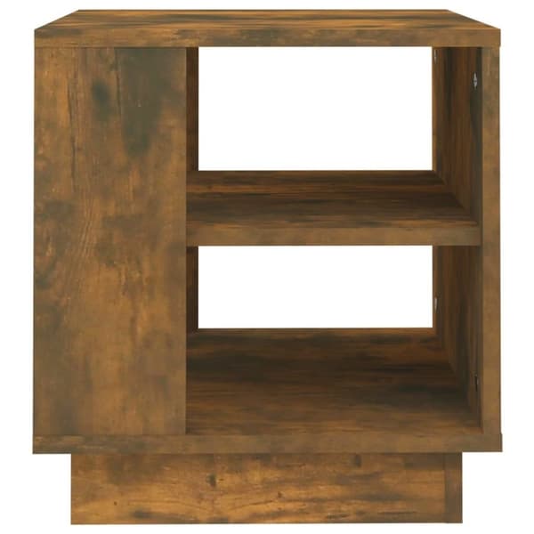 vidaXL Salongbord røkt eik 40x40x43 cm konstruert tre