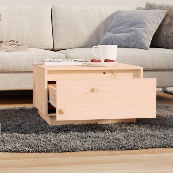 vidaXL Salongbord 55x56x32 cm heltre furu