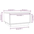 Miniatyrbilde 9 av 11: vidaXL Salongbord 55x56x32 cm heltre furu