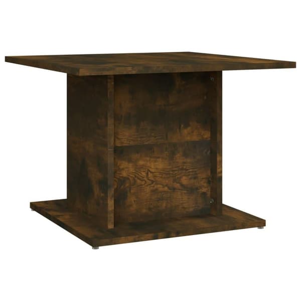 vidaXL Soffbord rökfärgad ek 55,5x55,5x40 cm spånskiva