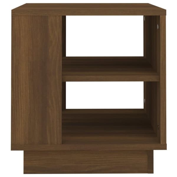 vidaXL Salongbord brun eik 40x40x43 cm konstruert tre