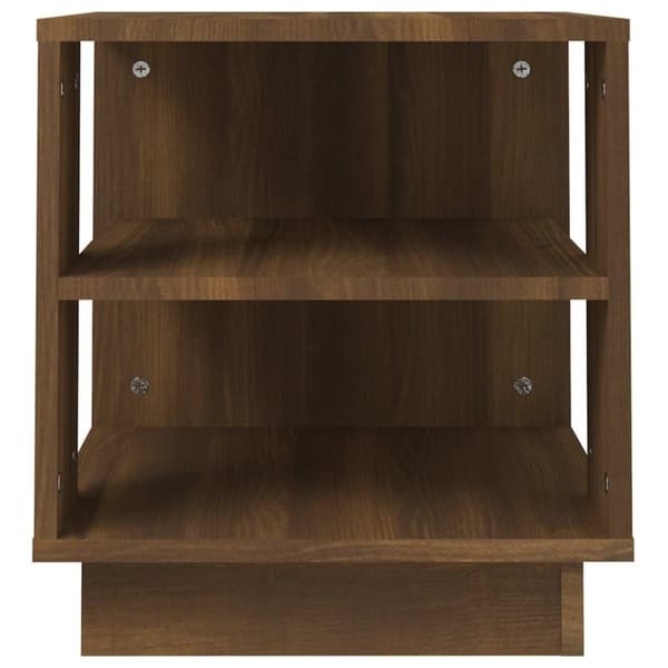 vidaXL Salongbord brun eik 40x40x43 cm konstruert tre