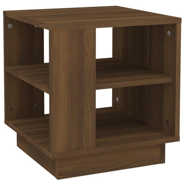 vidaXL Salongbord brun eik 40x40x43 cm konstruert tre