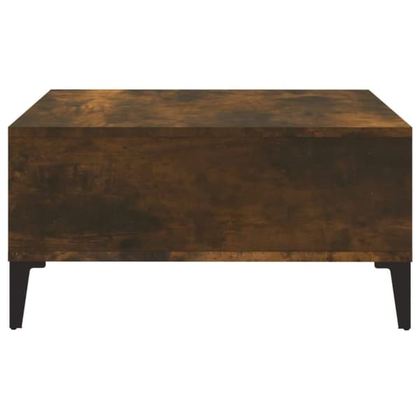 vidaXL sofabord 60x60x30 cm spånplade røget egetræsfarve