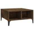 Miniatyrbillede 2 af 8: vidaXL sofabord 60x60x30 cm spånplade røget egetræsfarve