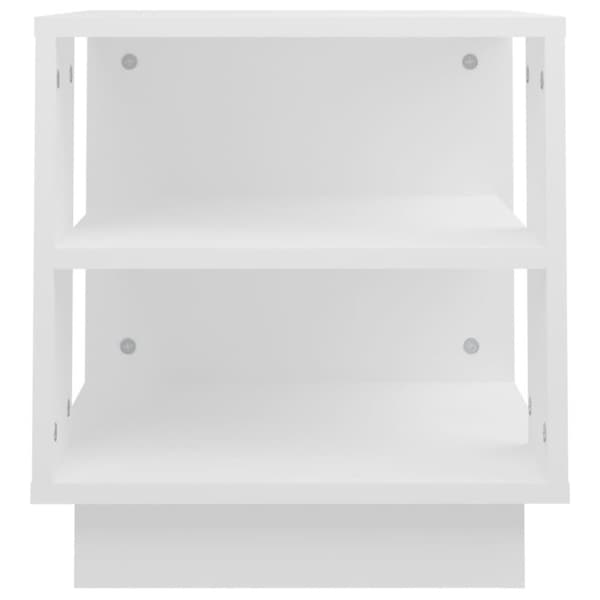 vidaXL Soffbord vit 40x40x43 cm konstruerat trä