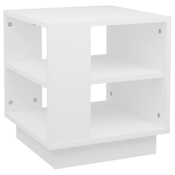 vidaXL Soffbord vit 40x40x43 cm konstruerat trä