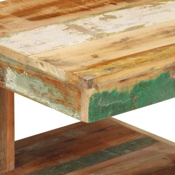 vidaXL sofabord 45x45x40 cm massivt genbrugstræ