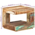 Miniatyrbillede 7 af 11: vidaXL sofabord 45x45x40 cm massivt genbrugstræ