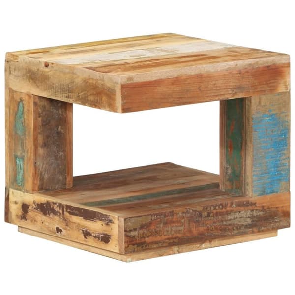 vidaXL Salongbord 45x45x40 cm gjenvunnet heltre