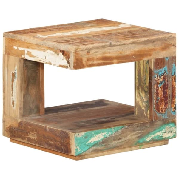 vidaXL Salongbord 45x45x40 cm gjenvunnet heltre