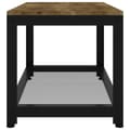 Miniatyrbillede 4 af 9: vidaXL sofabord 90x45x45 cm MDF og jern mørkebrun og sort