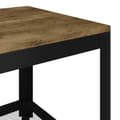 Miniatyrbillede 5 af 9: vidaXL sofabord 90x45x45 cm MDF og jern mørkebrun og sort