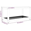Miniatyrbillede 7 af 9: vidaXL sofabord 90x45x45 cm MDF og jern lysebrun og sort
