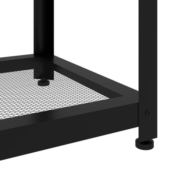 vidaXL sofabord 90x45x45 cm MDF og jern grå og sort