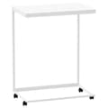 Miniatyrbilde 1 av 6: vidaXL Sidebord med hjul hvit 55x35x70 cm konstruert tre