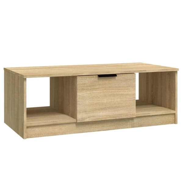 vidaXL Salongbord sonoma eik 102x50x36 cm konstruert tre