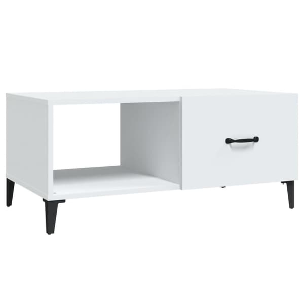vidaXL Salongbord hvit 90x50x40 cm konstruert tre