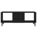 Miniatyrbilde 5 av 9: vidaXL Salongbord svart 102x50x40 cm konstruert tre