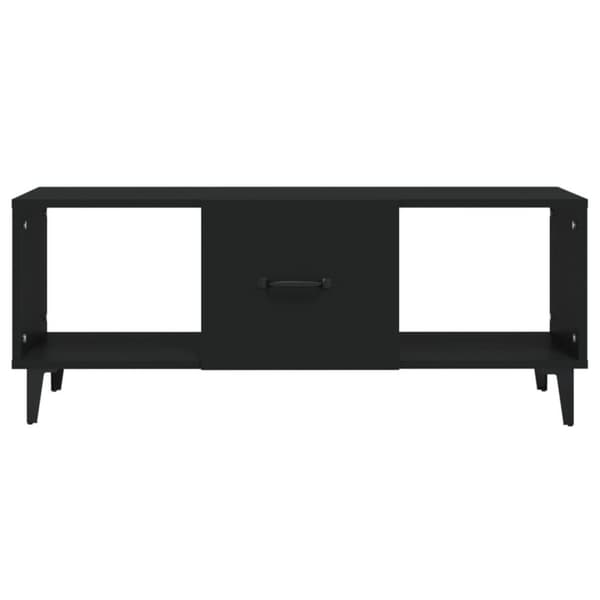vidaXL Salongbord svart 102x50x40 cm konstruert tre