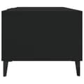 Miniatyrbilde 7 av 9: vidaXL Salongbord svart 102x50x40 cm konstruert tre
