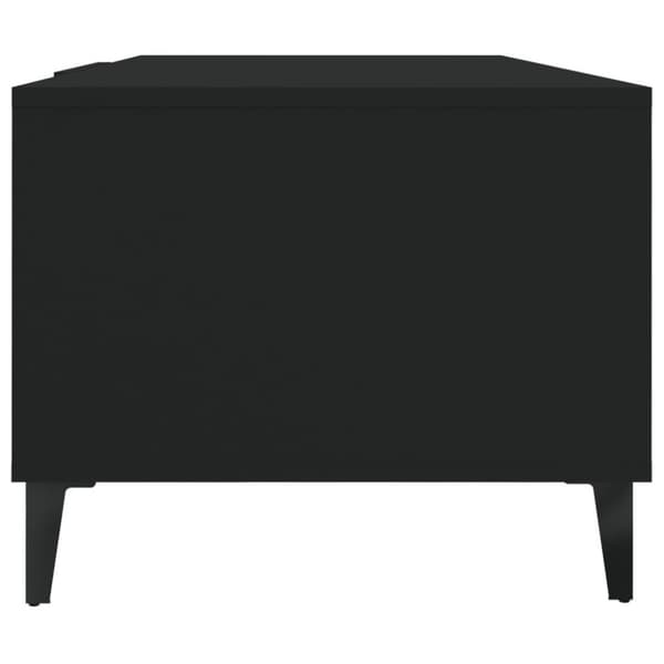 vidaXL Salongbord svart 102x50x40 cm konstruert tre