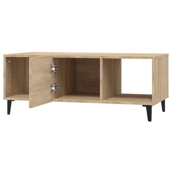 vidaXL Salongbord sonoma eik 102x50x40 cm konstruert tre