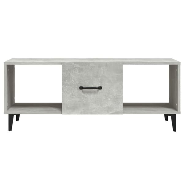vidaXL Soffbord betonggrå 102x50x40 cm konstruerat trä