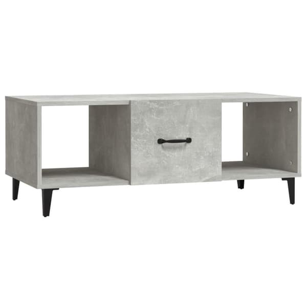 vidaXL Salongbord betonggrå 102x50x40 cm konstruert tre