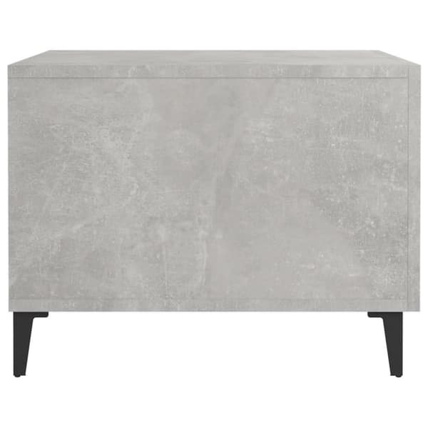 vidaXL Salongbord med metallben 2 stk betonggrå 50x50x40 cm