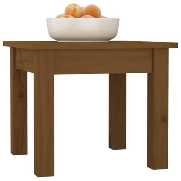 vidaXL Salongbord honningbrun 35x35x30 cm heltre furu