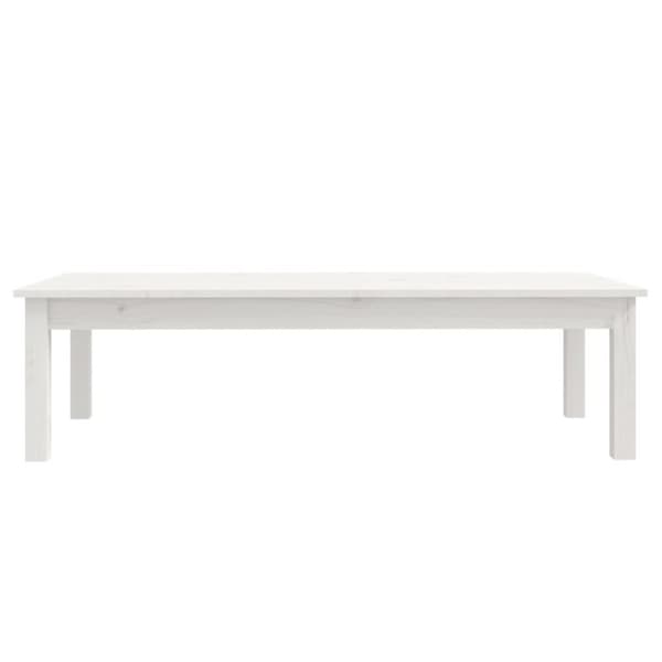 vidaXL Soffbord vit 110x50x30 cm massiv furu