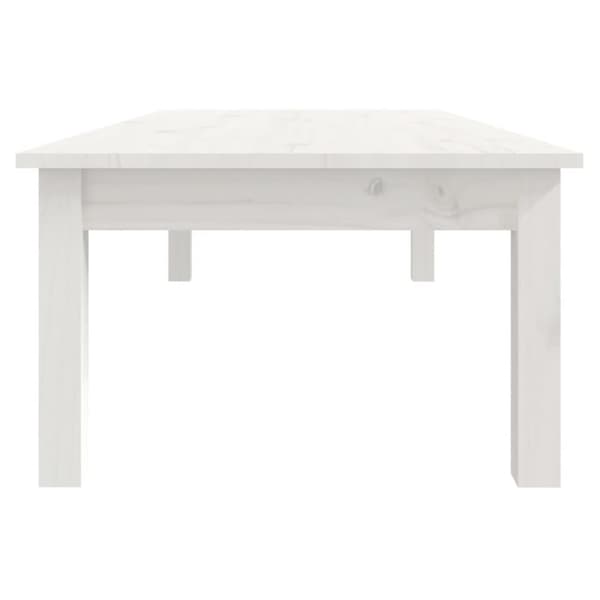 vidaXL Soffbord vit 110x50x30 cm massiv furu