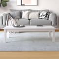Miniatyrbild 5 av 9: vidaXL Soffbord vit 110x50x30 cm massiv furu