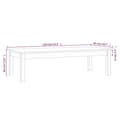 Miniatyrbild 8 av 9: vidaXL Soffbord vit 110x50x30 cm massiv furu