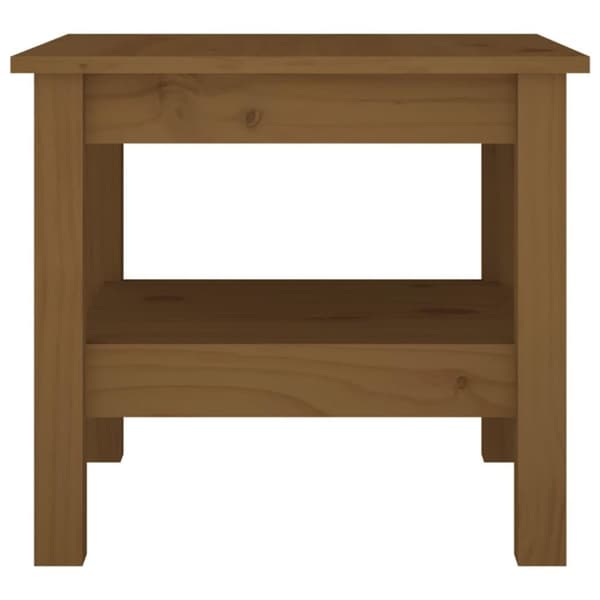 vidaXL Salongbord honningbrun 45x45x40 cm heltre furu