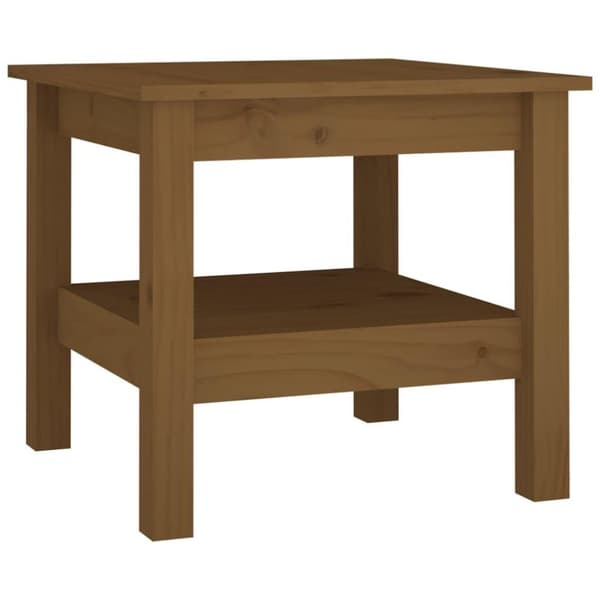 vidaXL Salongbord honningbrun 45x45x40 cm heltre furu