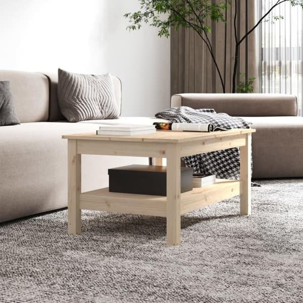 vidaXL Salongbord 80x50x40 cm heltre furu