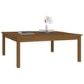 Miniatyrbild 5 av 8: vidaXL Soffbord honungsbrun 100x100x40 cm massiv furu