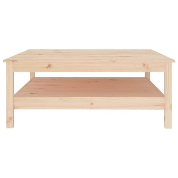 vidaXL Salongbord 100x100x40 cm heltre furu