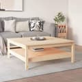 Miniatyrbilde 4 av 8: vidaXL Salongbord 100x100x40 cm heltre furu