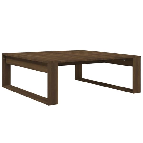 vidaXL Salongbord brun eik 100x100x35 cm konstruert tre