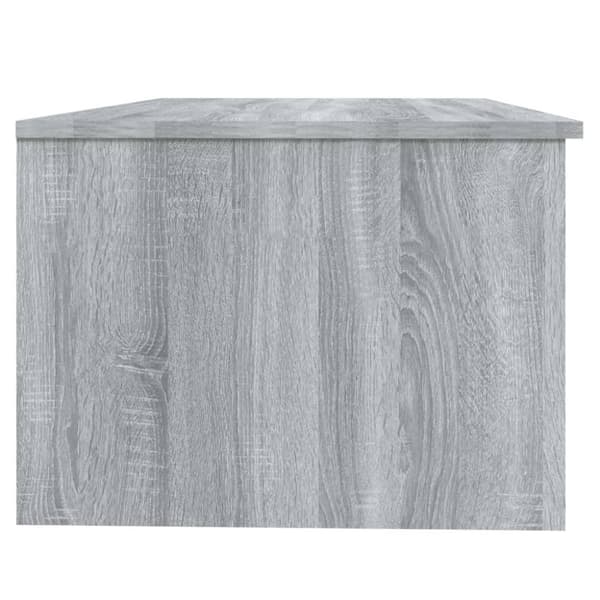 vidaXL Soffbord grå sonoma-ek 102x50x36 cm konstruerat trä