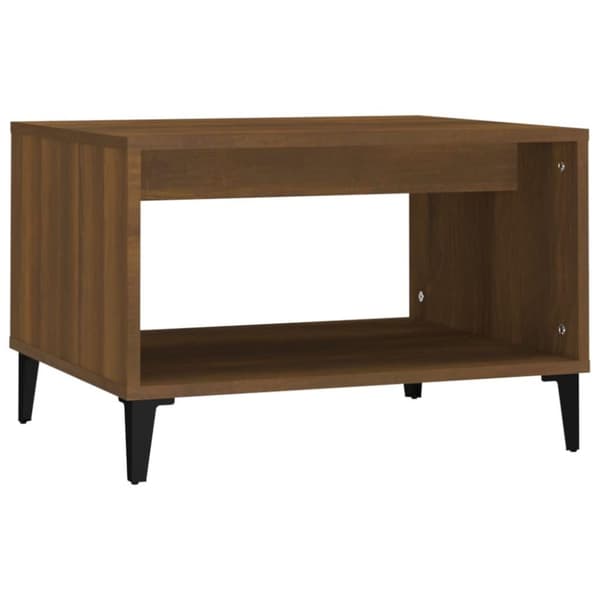 vidaXL Salongbord brun eik 60x50x40 cm konstruert tre